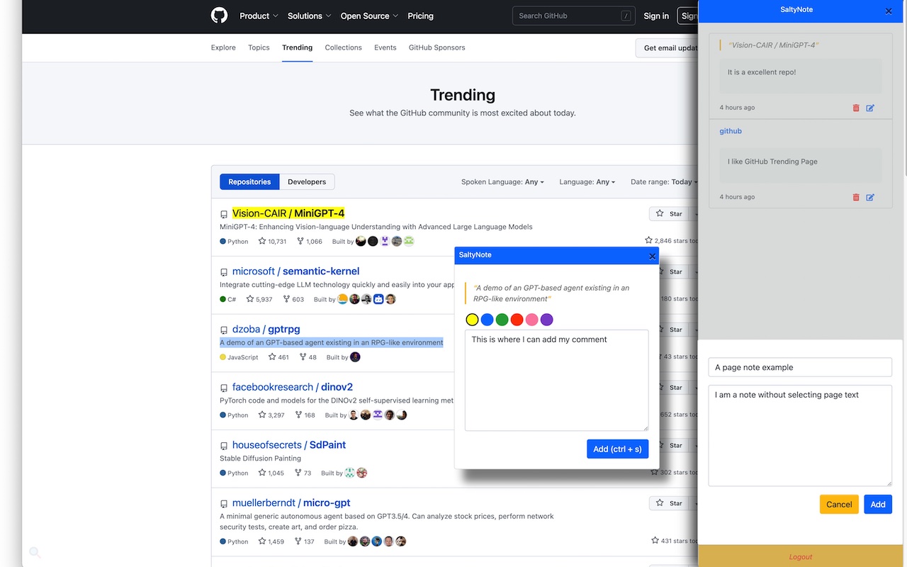 SaltyNote chrome谷歌浏览器插件_扩展第2张截图
