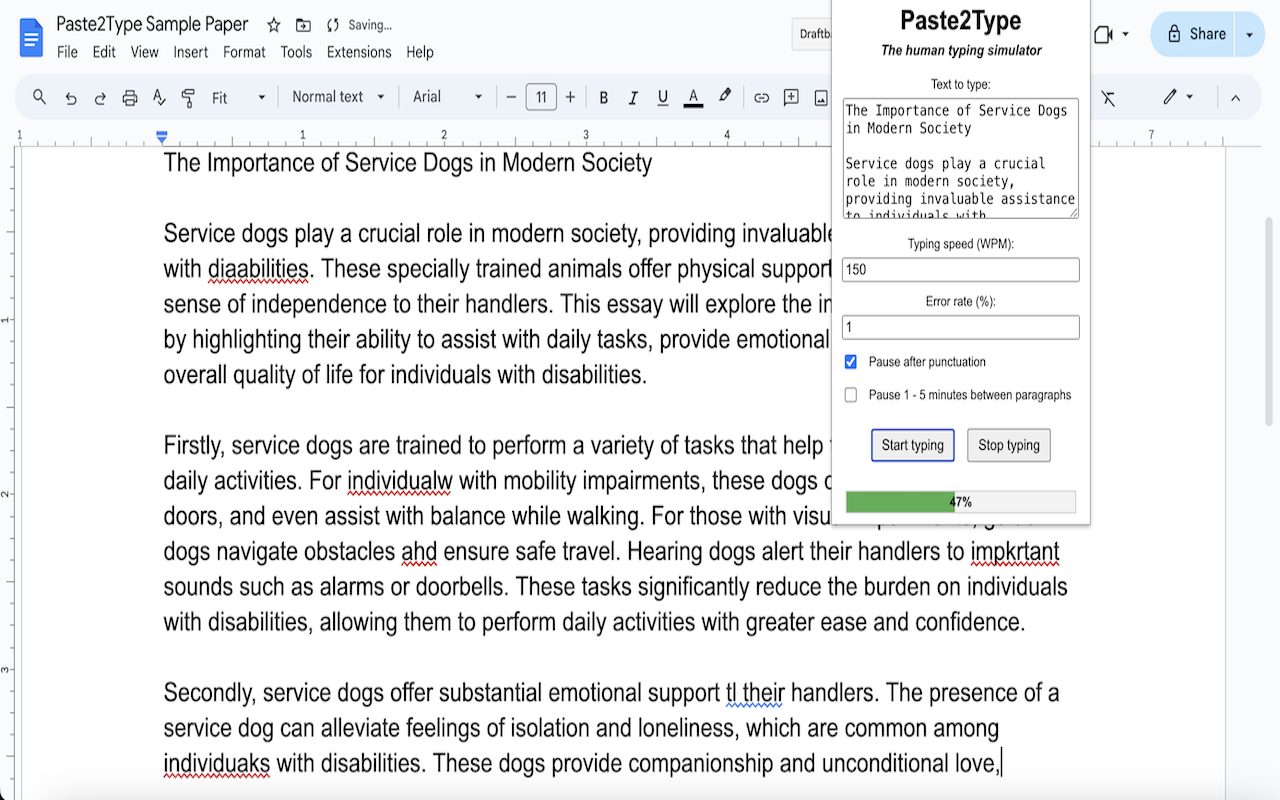 Paste2Type chrome谷歌浏览器插件_扩展第2张截图