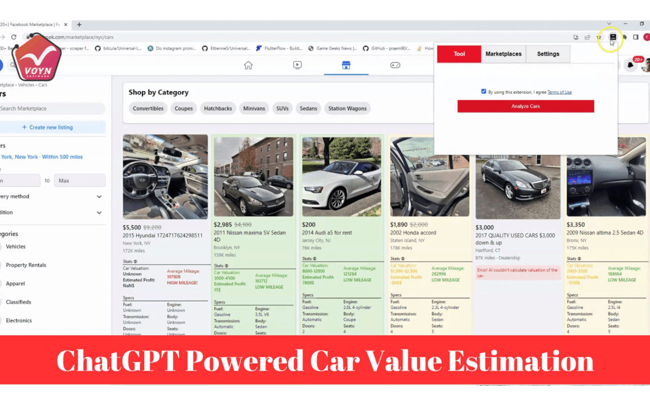 Voyn Car Dealer Tool chrome谷歌浏览器插件_扩展第1张截图