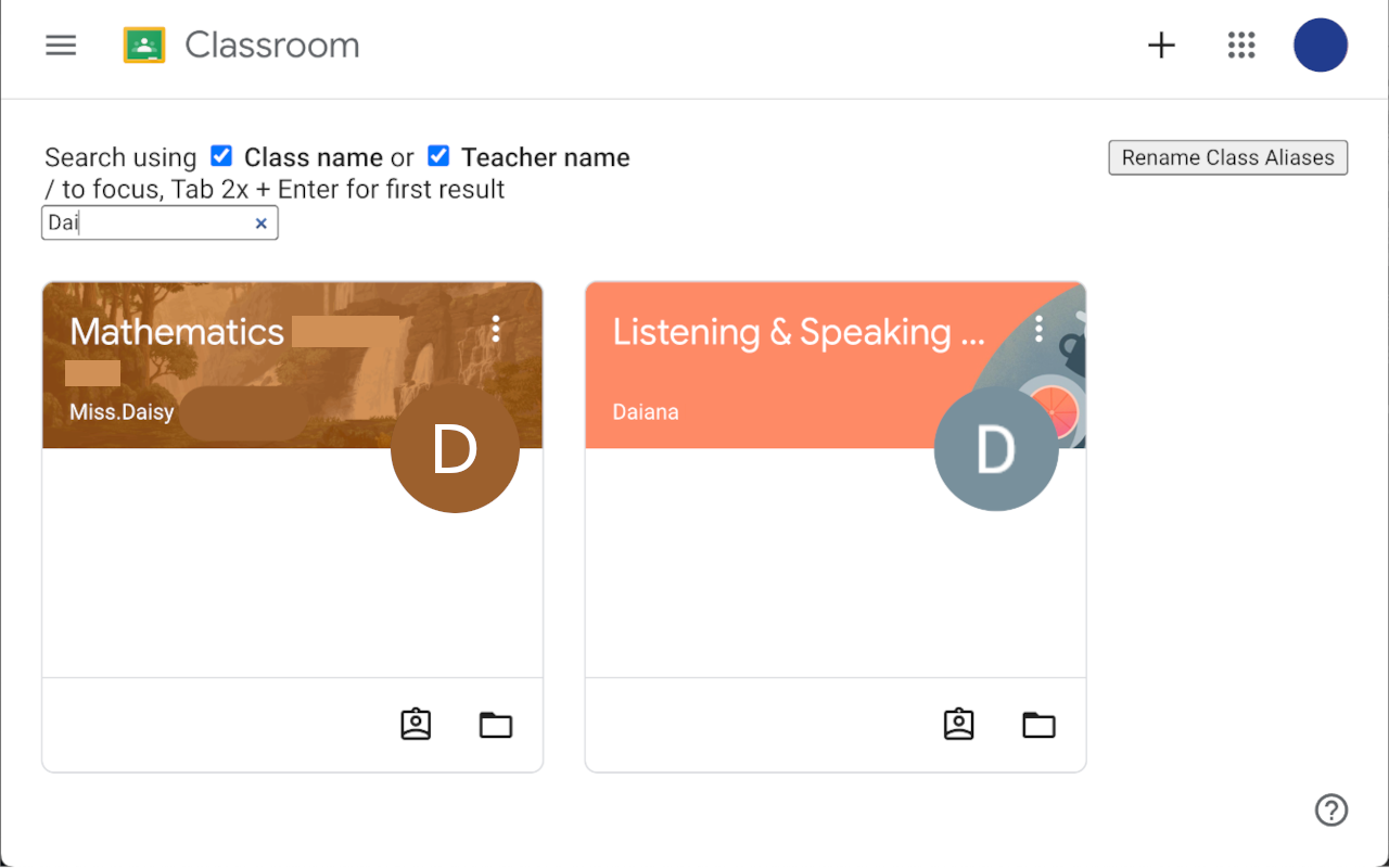 Classroom Searcher For Google Classroom chrome谷歌浏览器插件_扩展第4张截图