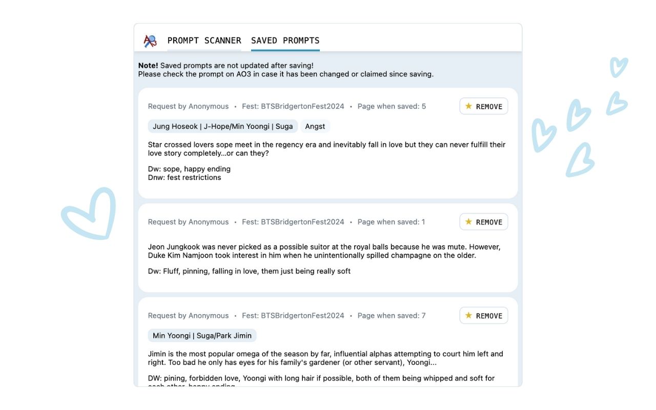 AO3 Prompt Scanner chrome谷歌浏览器插件_扩展第1张截图
