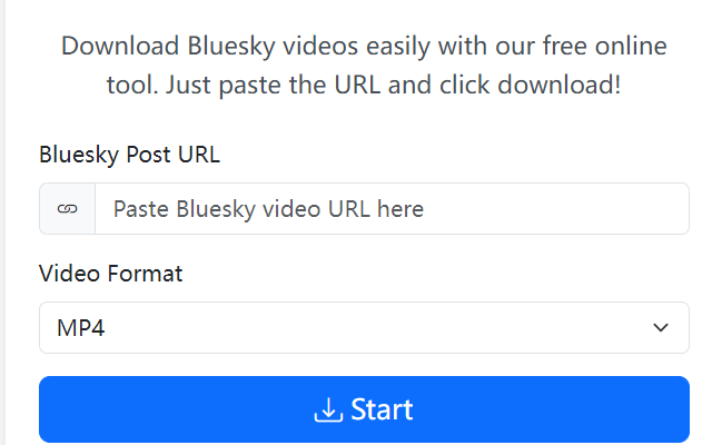 Bluesky Video Downloader - Save Bluesky Videos chrome谷歌浏览器插件_扩展第2张截图