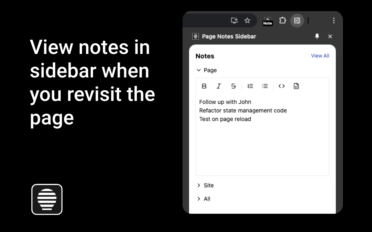 Page Notes Sidebar chrome谷歌浏览器插件_扩展第1张截图
