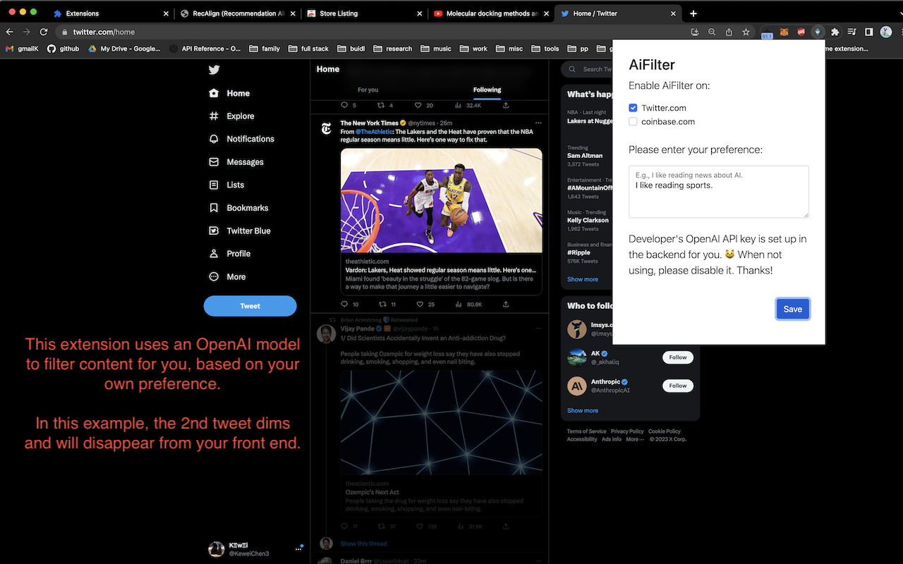 AiFilter chrome谷歌浏览器插件_扩展第1张截图