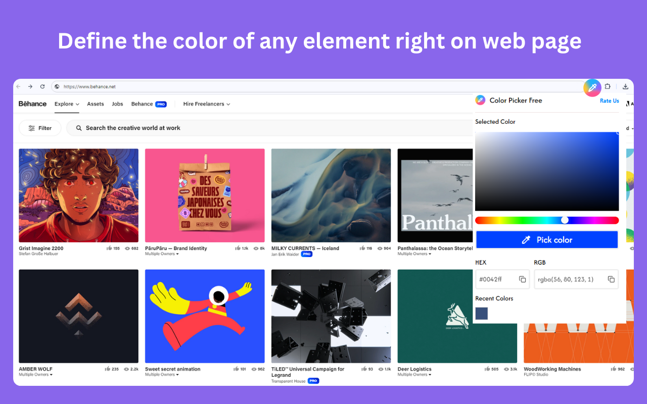 Color picker free chrome谷歌浏览器插件_扩展第1张截图