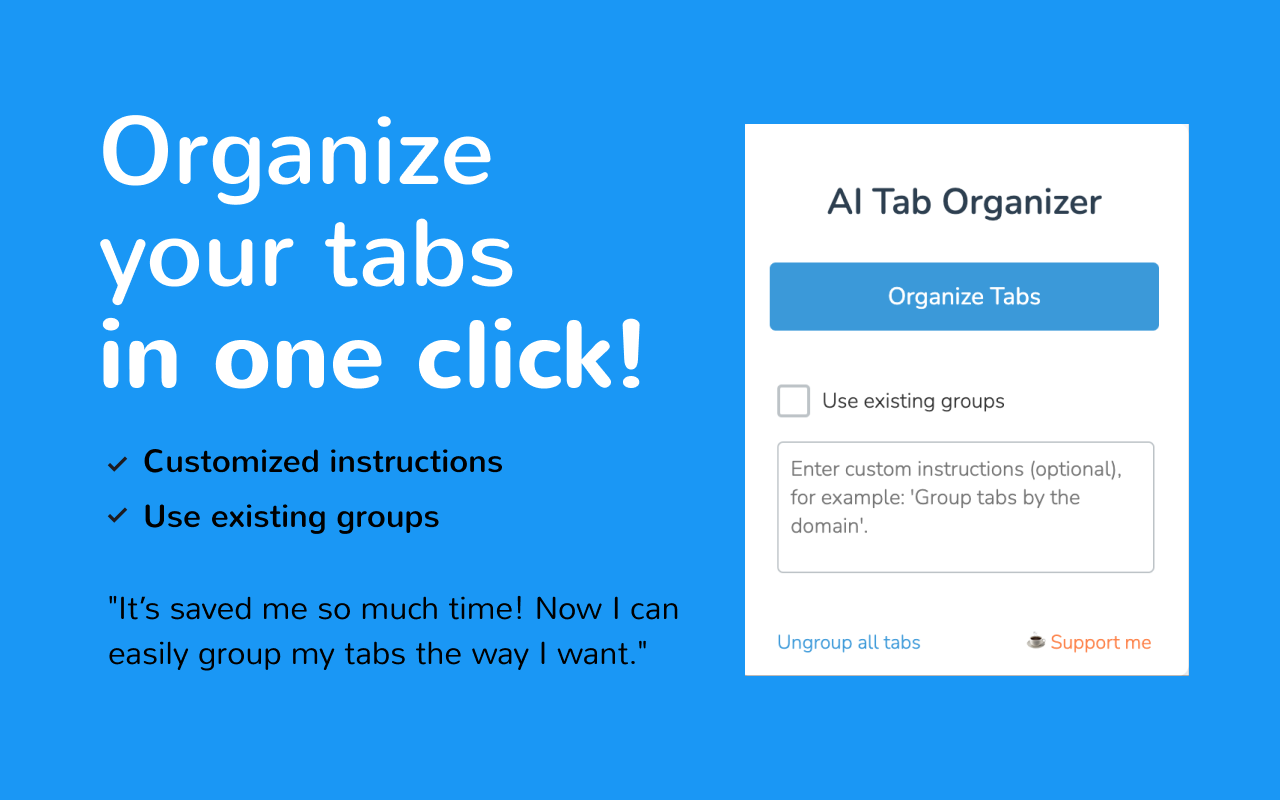 AI Tab Organizer chrome谷歌浏览器插件_扩展第1张截图