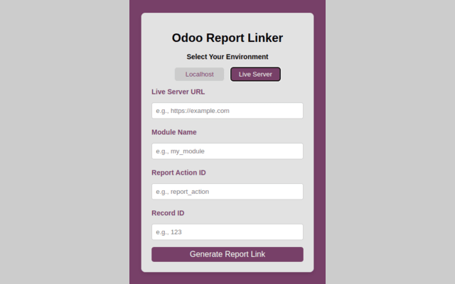 Odoo Report Linker chrome谷歌浏览器插件_扩展第3张截图