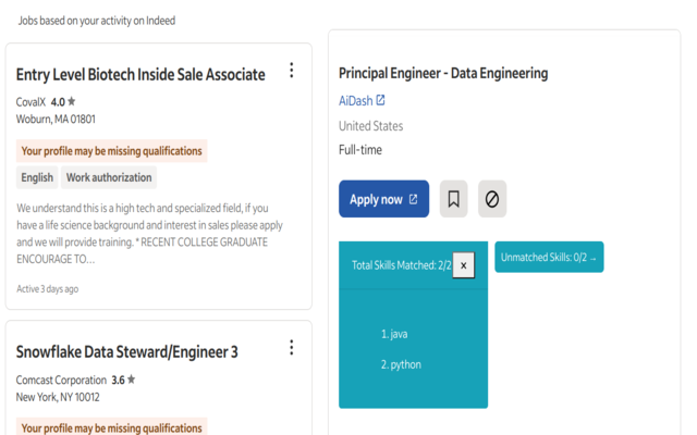 Skills Highlighter For Linkedin And Indeed chrome谷歌浏览器插件_扩展第1张截图