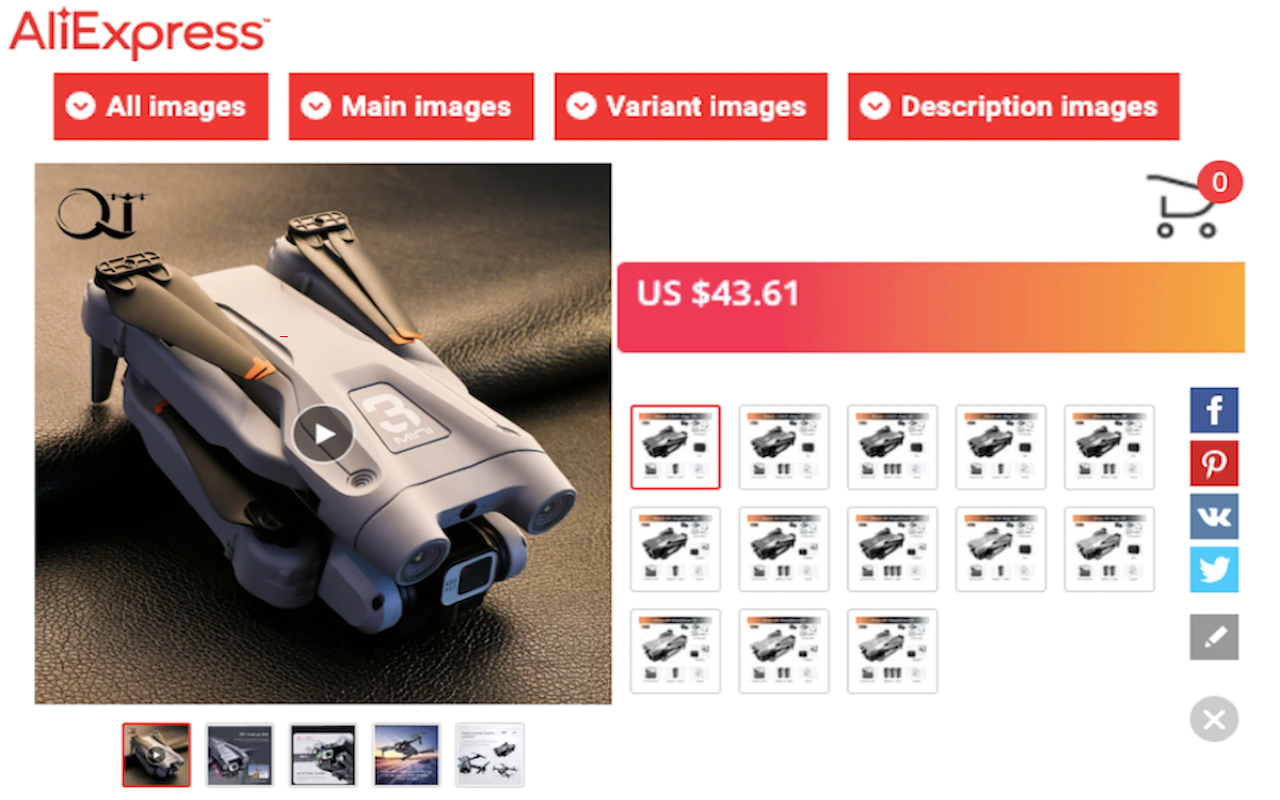 Download Images & Videos in AliExpress chrome谷歌浏览器插件_扩展第1张截图