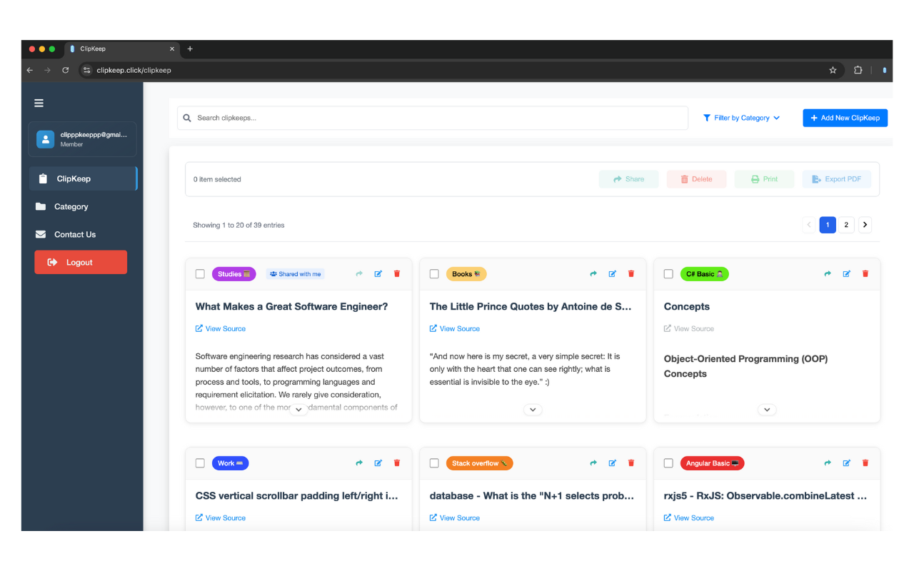ClipKeep - Web Clipper chrome谷歌浏览器插件_扩展第5张截图
