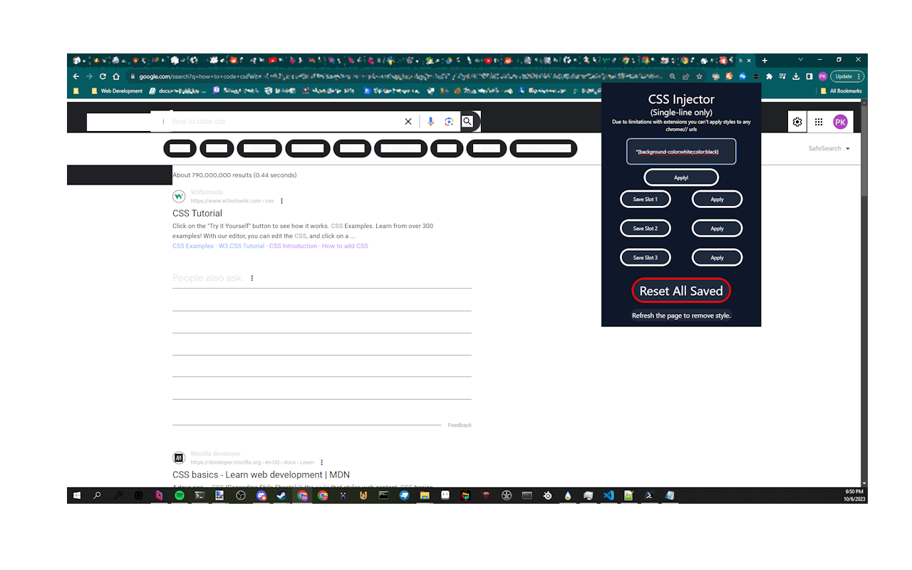 CSS Injector chrome谷歌浏览器插件_扩展第1张截图