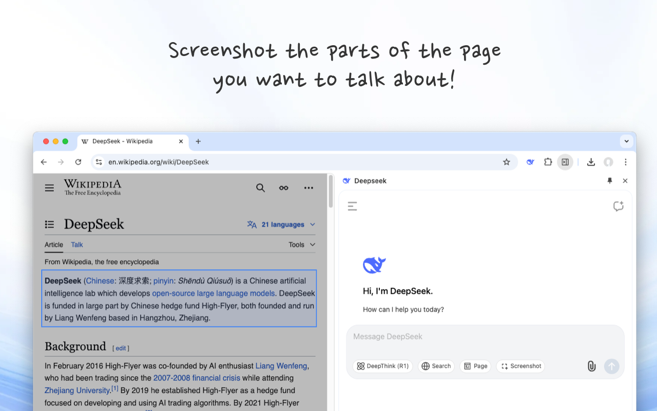 deepseek™ AI Assistant chrome谷歌浏览器插件_扩展第1张截图