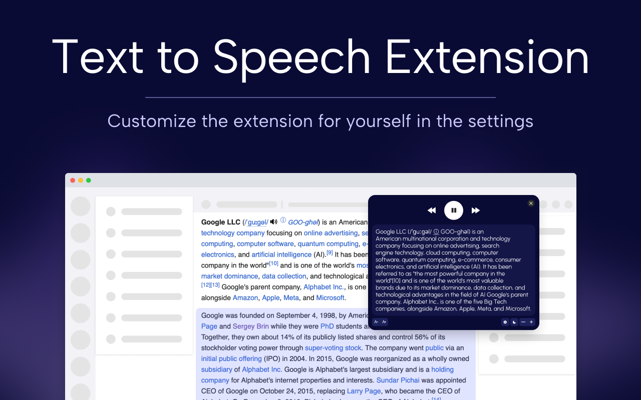 文本转语音 — Text to Speech Chrome Extension chrome谷歌浏览器插件_扩展第4张截图