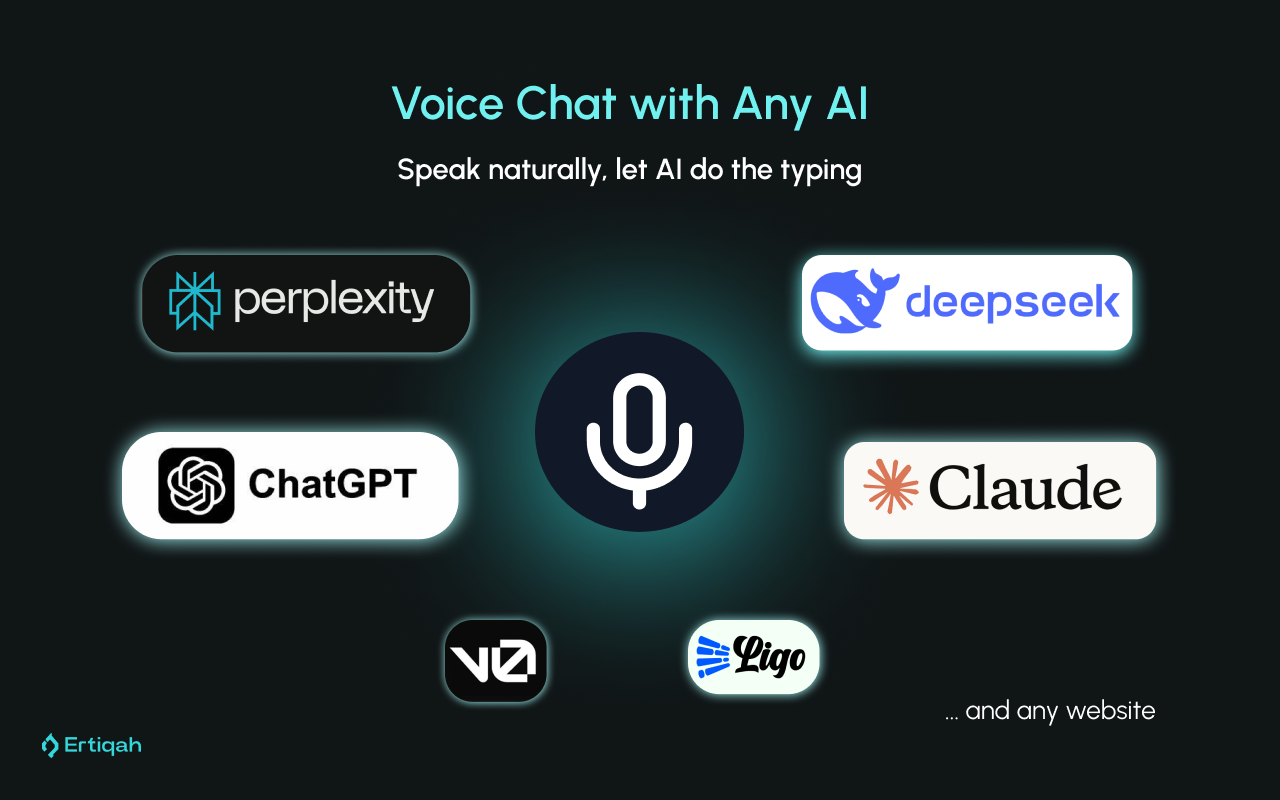 Audio AI : Voice-to-Text for DeepSeek, ChatGPT, Claude and 1M+ more chrome谷歌浏览器插件_扩展第5张截图