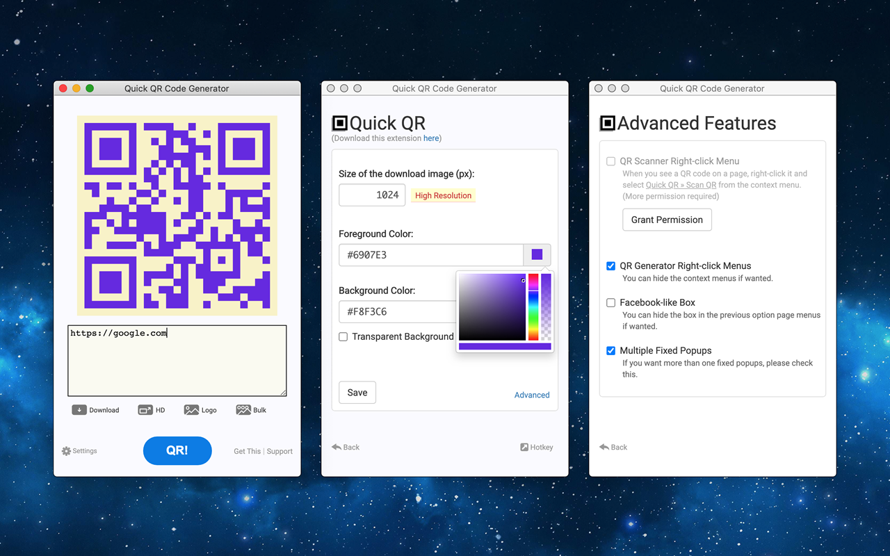 QR Code Generator chrome谷歌浏览器插件_扩展第1张截图