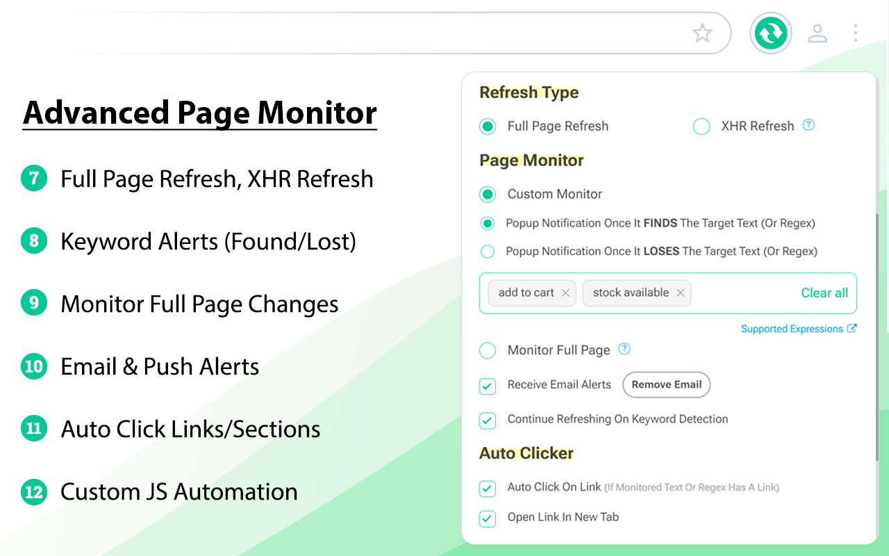 Auto Refresh Plus | Page Monitor chrome谷歌浏览器插件_扩展第2张截图