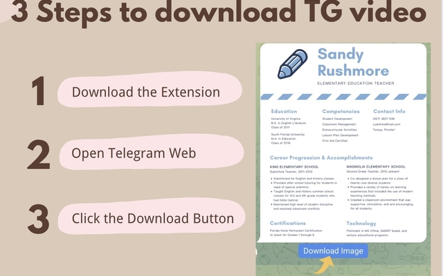 Telegram Video Downloader - 免费电报视频下载器 chrome谷歌浏览器插件_扩展第1张截图