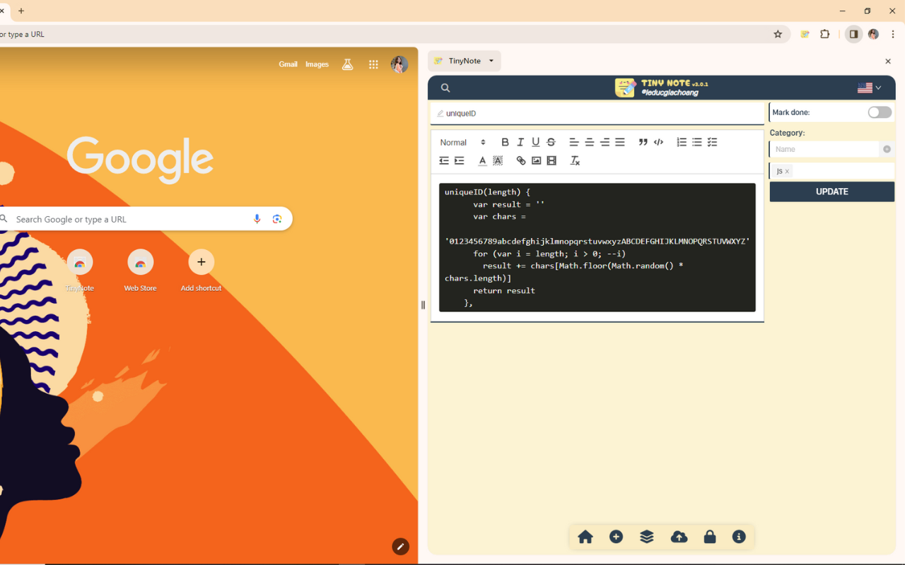 TinyNote chrome谷歌浏览器插件_扩展第3张截图