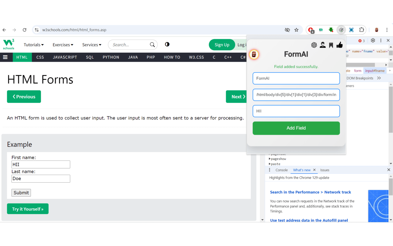 FormAI - Auto Form Filler AI (GPT 4o Integrated) chrome谷歌浏览器插件_扩展第3张截图
