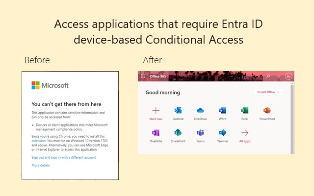 Microsoft Single Sign On chrome谷歌浏览器插件_扩展第2张截图