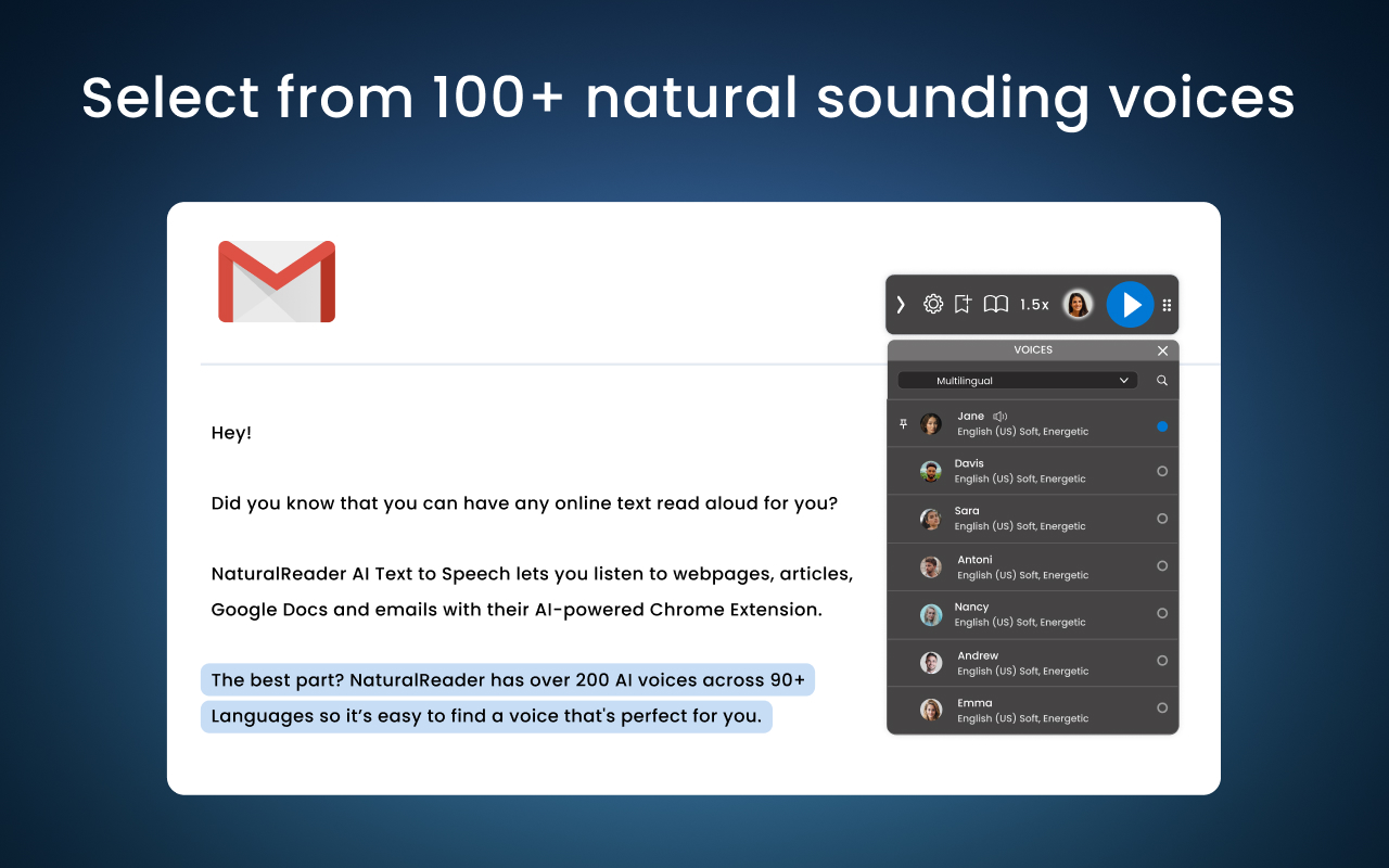 NaturalReader - AI Text to Speech chrome谷歌浏览器插件_扩展第2张截图