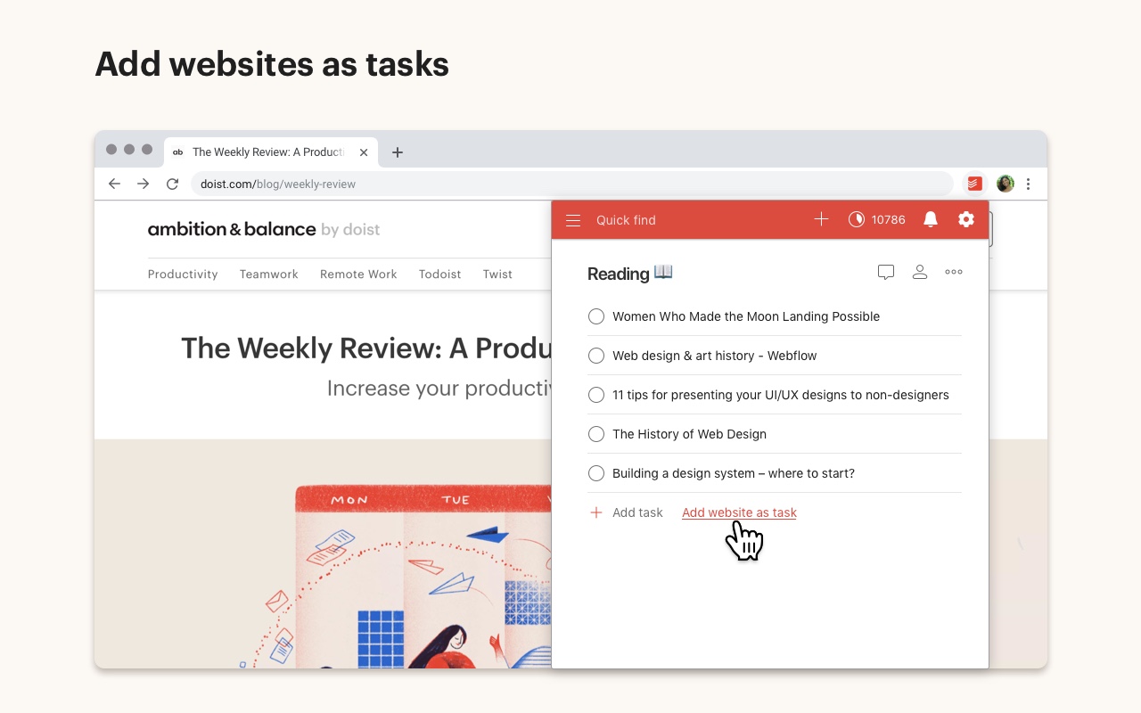 Chrome版Todoist chrome谷歌浏览器插件_扩展第4张截图
