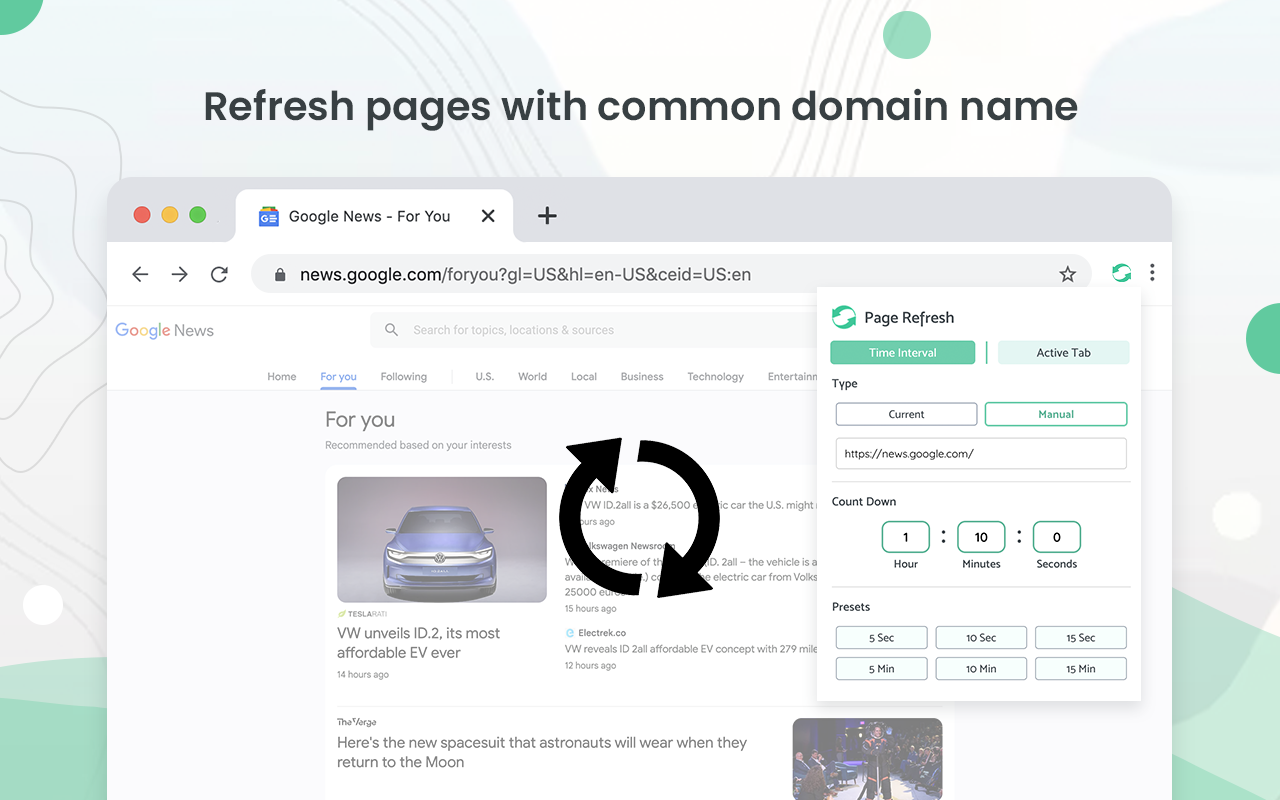 Auto Refresh & Page Monitor chrome谷歌浏览器插件_扩展第1张截图
