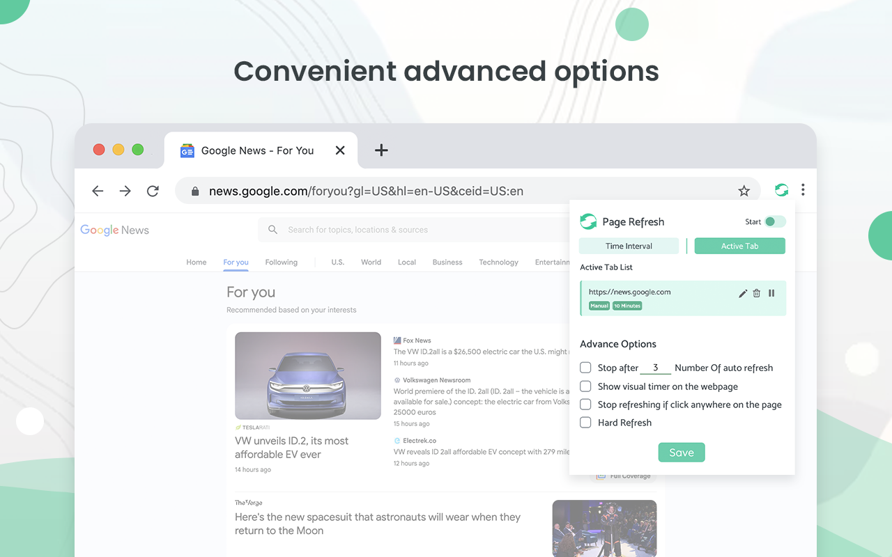 Auto Refresh & Page Monitor chrome谷歌浏览器插件_扩展第3张截图
