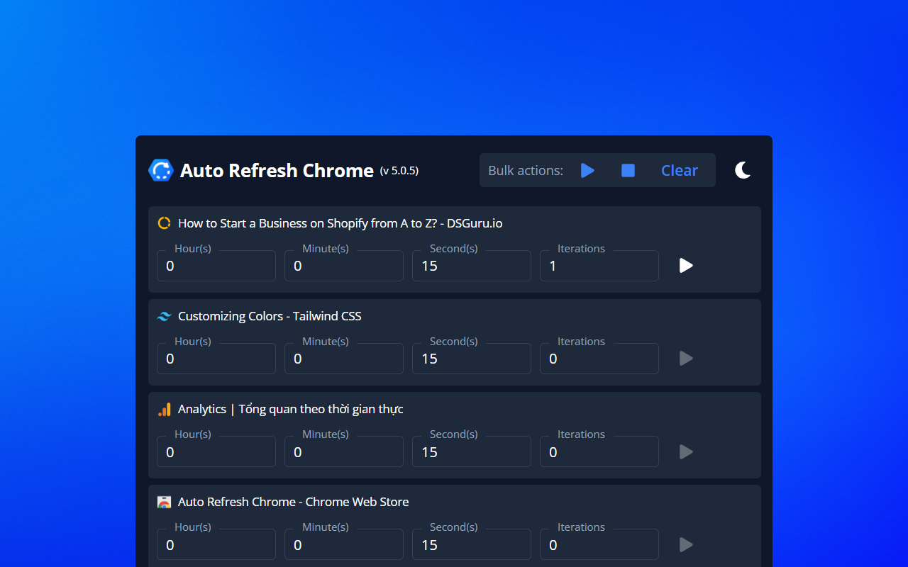 Auto Refresh Chrome chrome谷歌浏览器插件_扩展第1张截图