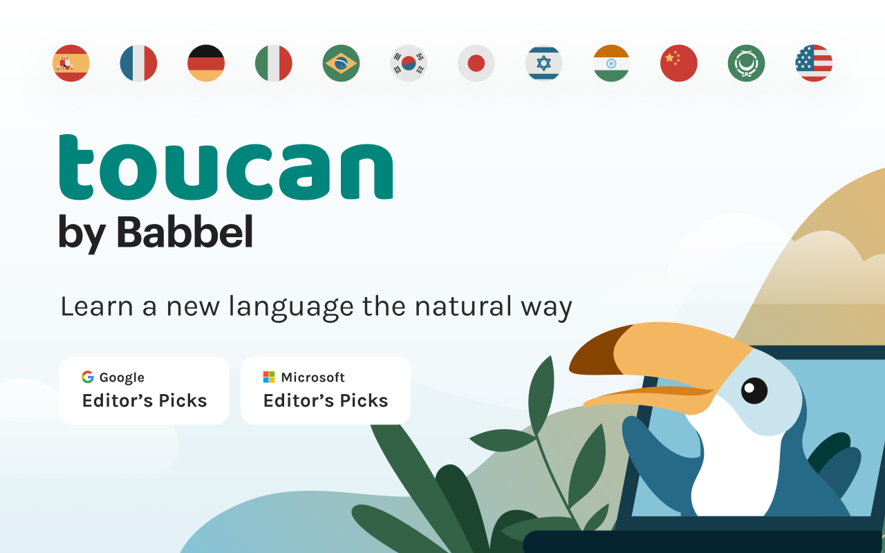 Toucan - 语言学习 chrome谷歌浏览器插件_扩展第3张截图