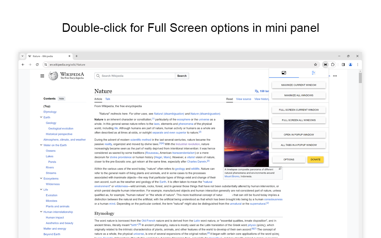 Full Screen for Google Chrome chrome谷歌浏览器插件_扩展第4张截图