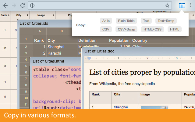 Copytables chrome谷歌浏览器插件_扩展第2张截图