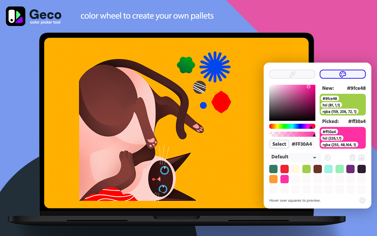 Color Picker, Eyedropper - Geco colorpick chrome谷歌浏览器插件_扩展第2张截图
