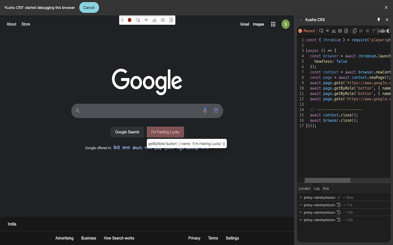 KushoAI UI Recorder chrome谷歌浏览器插件_扩展第2张截图