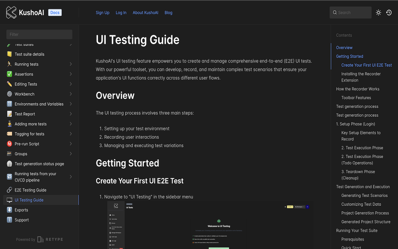 KushoAI UI Recorder chrome谷歌浏览器插件_扩展第3张截图