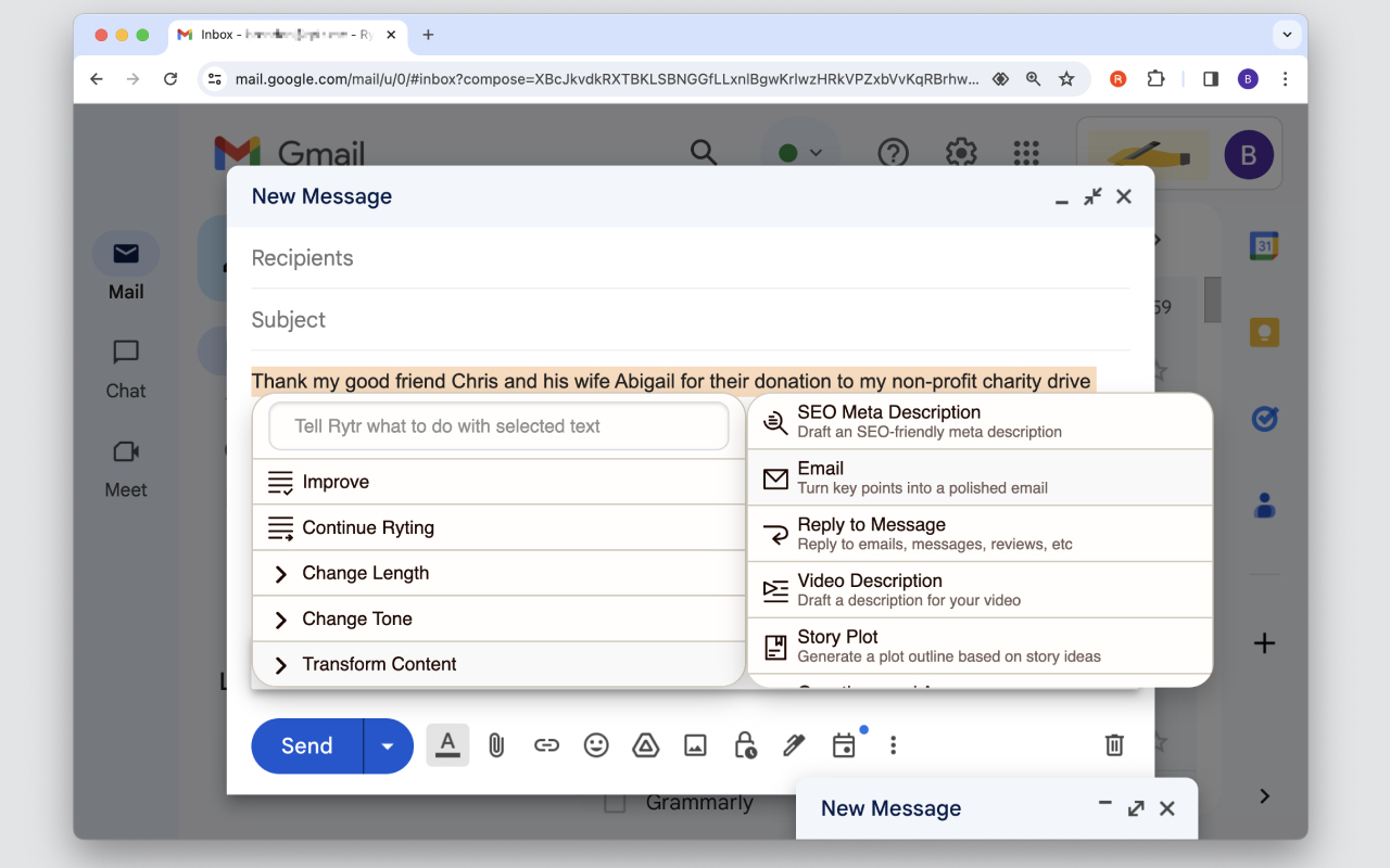 Rytr - AI powered writing assistant chrome谷歌浏览器插件_扩展第4张截图