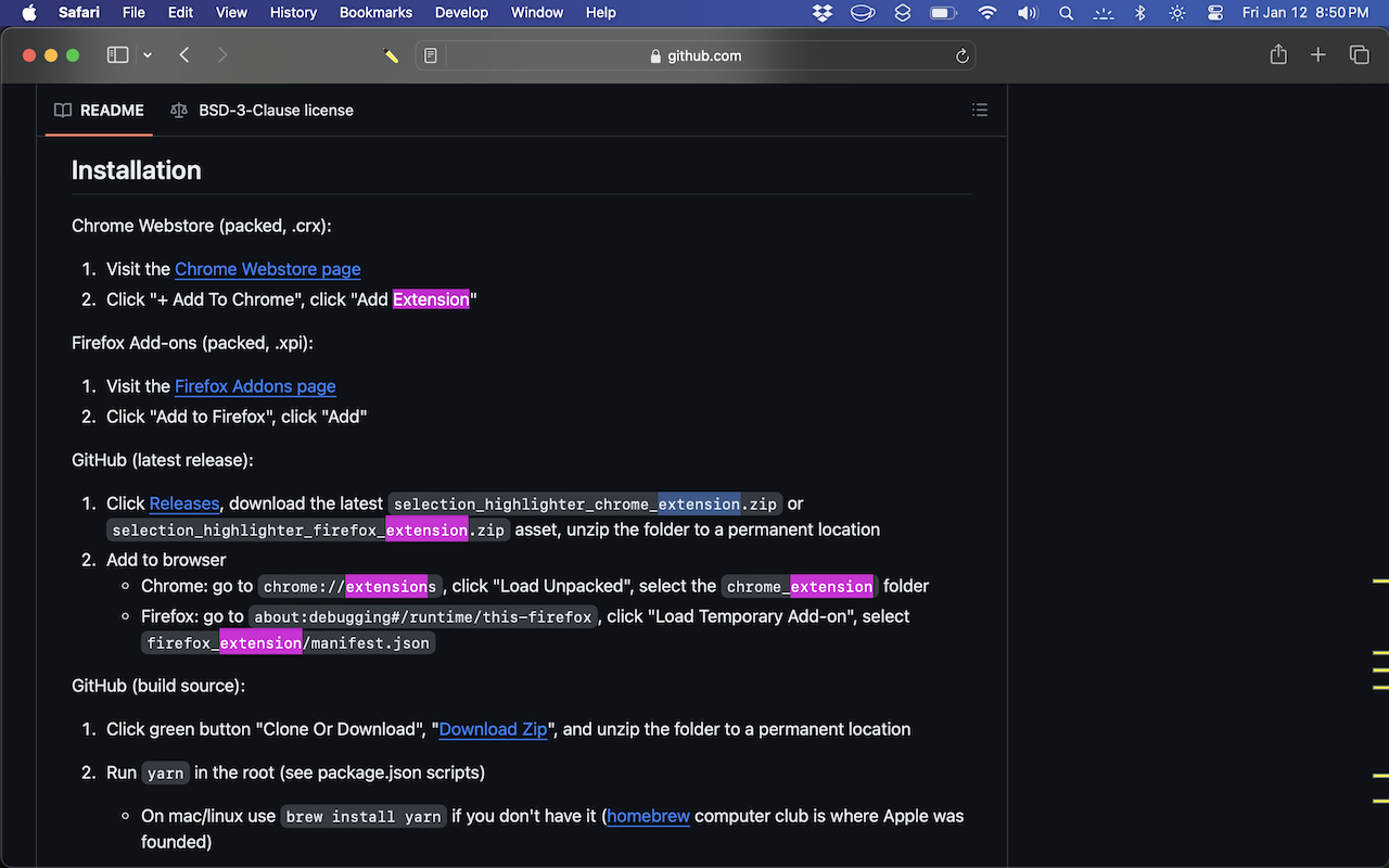 Selection Highlighter chrome谷歌浏览器插件_扩展第3张截图