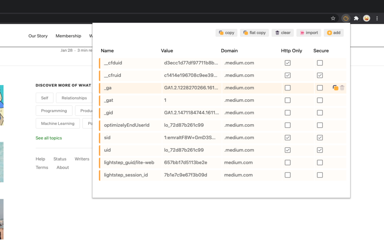 Cookie master chrome谷歌浏览器插件_扩展第3张截图
