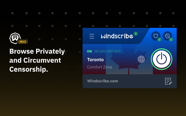 Windscribe - MV3 Experimental chrome谷歌浏览器插件_扩展第2张截图
