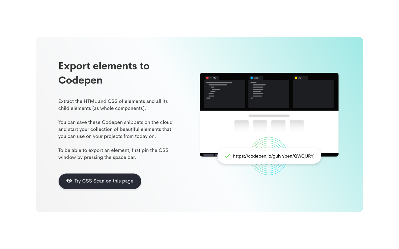 CSS Scan chrome谷歌浏览器插件_扩展第2张截图