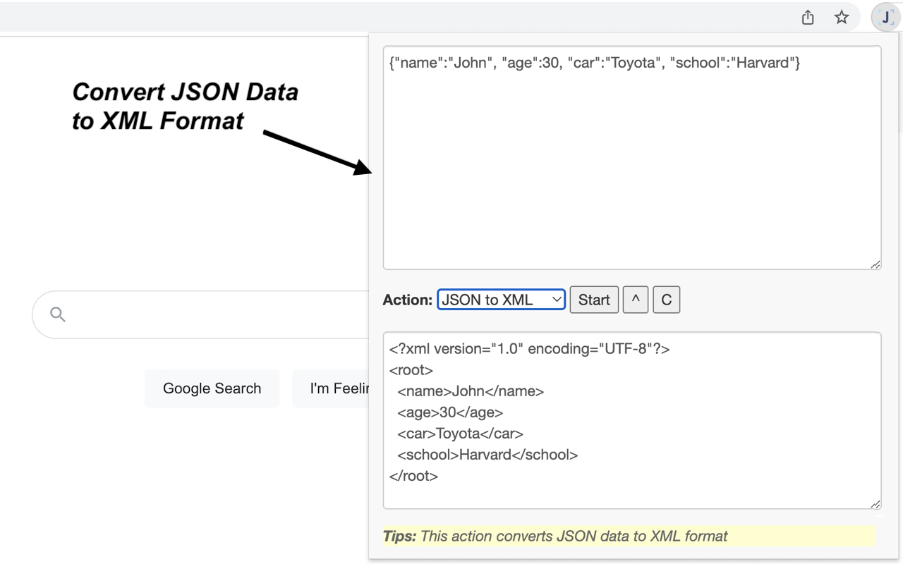JSON Tools chrome谷歌浏览器插件_扩展第4张截图