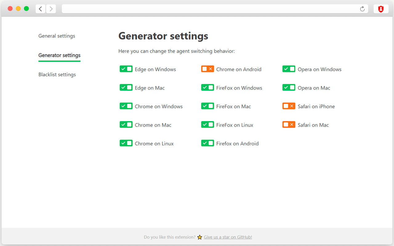 Random User-Agent (Switcher) chrome谷歌浏览器插件_扩展第5张截图