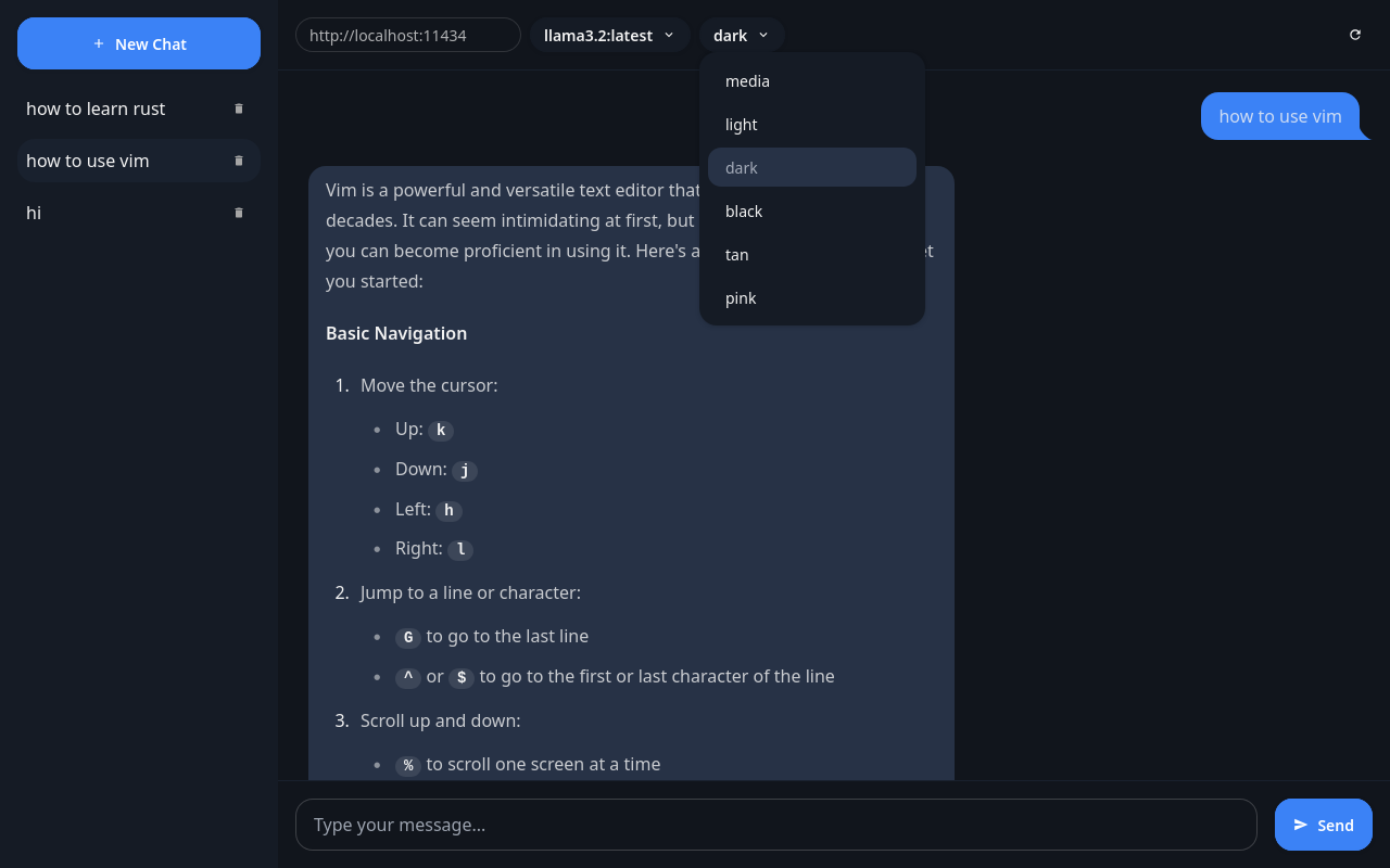 Ollama KISS UI chrome谷歌浏览器插件_扩展第1张截图
