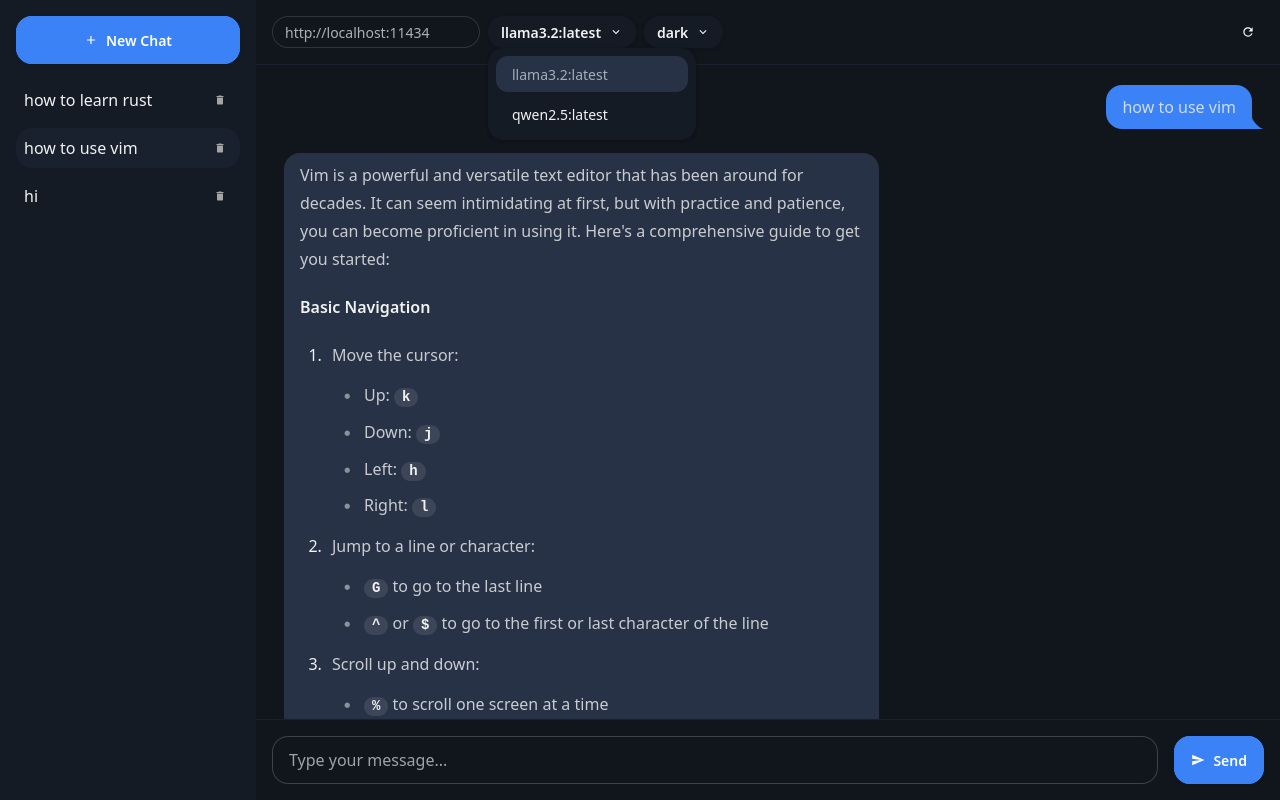 Ollama KISS UI chrome谷歌浏览器插件_扩展第2张截图