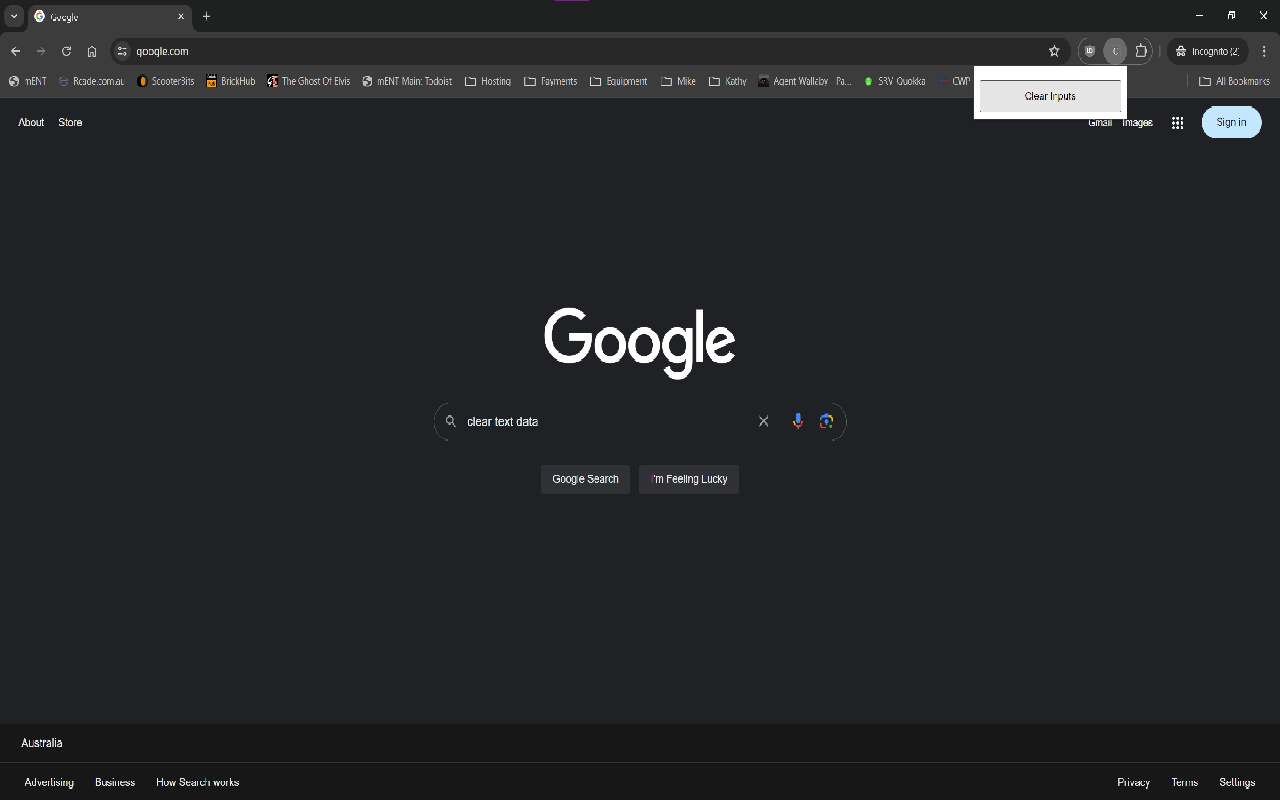 Clear Input Fields chrome谷歌浏览器插件_扩展第1张截图