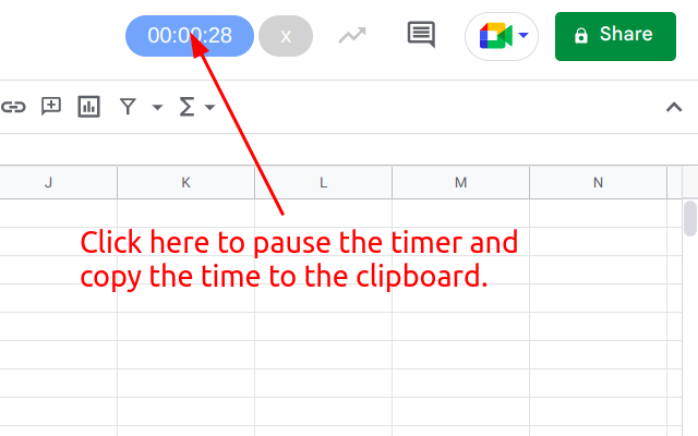 Stopwatch for Google Sheets chrome谷歌浏览器插件_扩展第1张截图