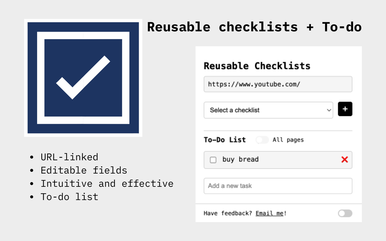 Reusable Checklists chrome谷歌浏览器插件_扩展第3张截图