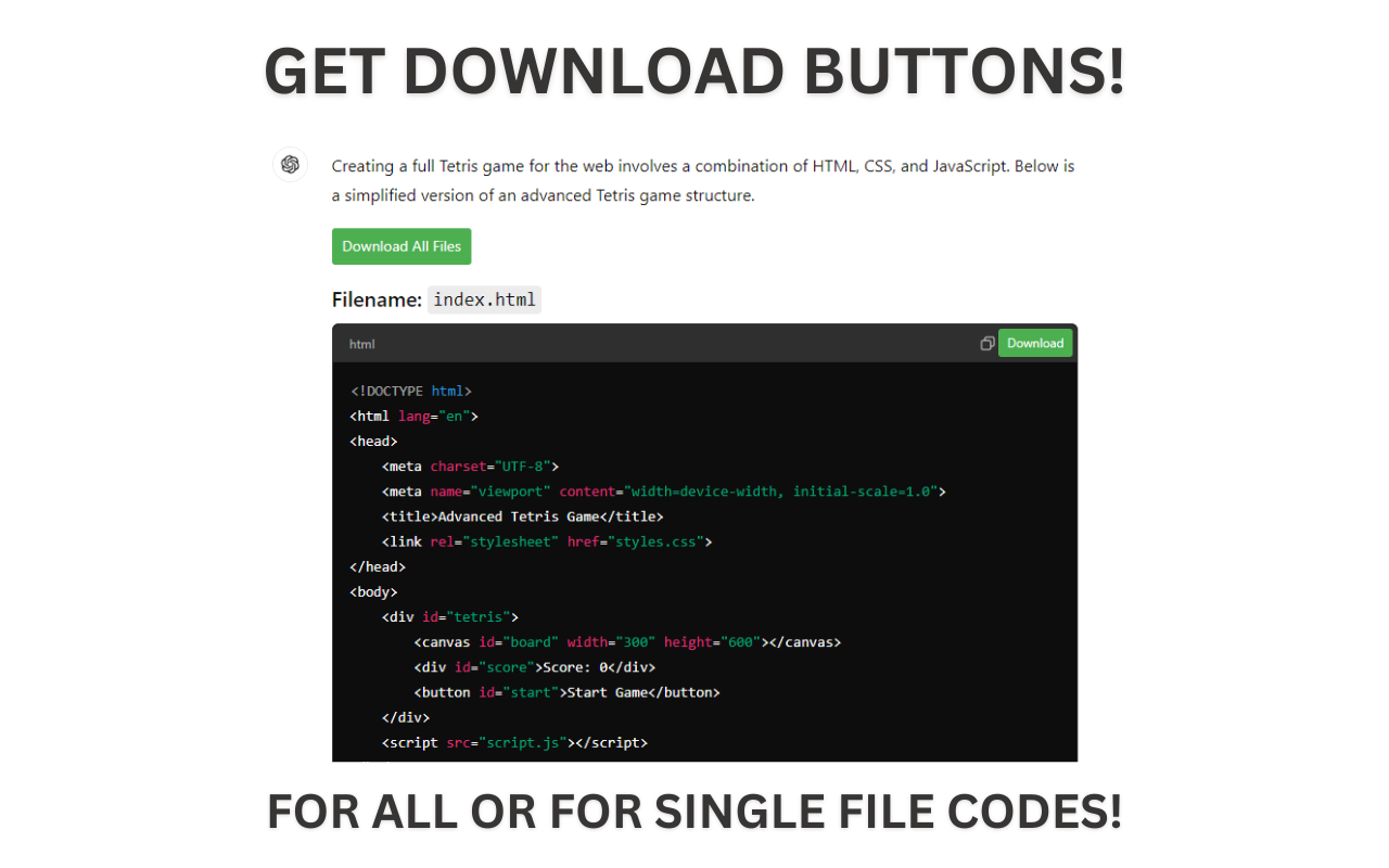 Auto-Continue & Download Codes for ChatGPT chrome谷歌浏览器插件_扩展第1张截图