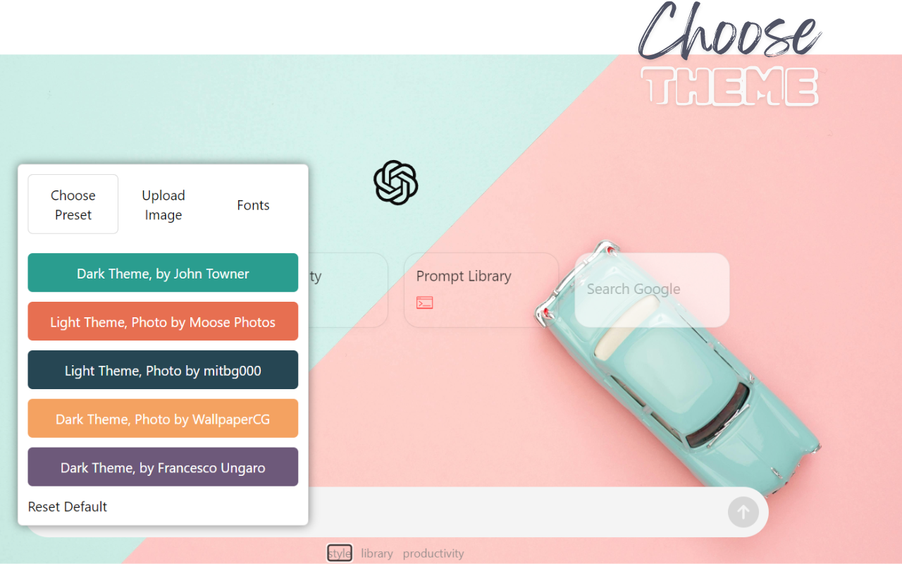 Chatsson: ChatGPT Backgrounds, To-Do, & Pomodoro chrome谷歌浏览器插件_扩展第4张截图