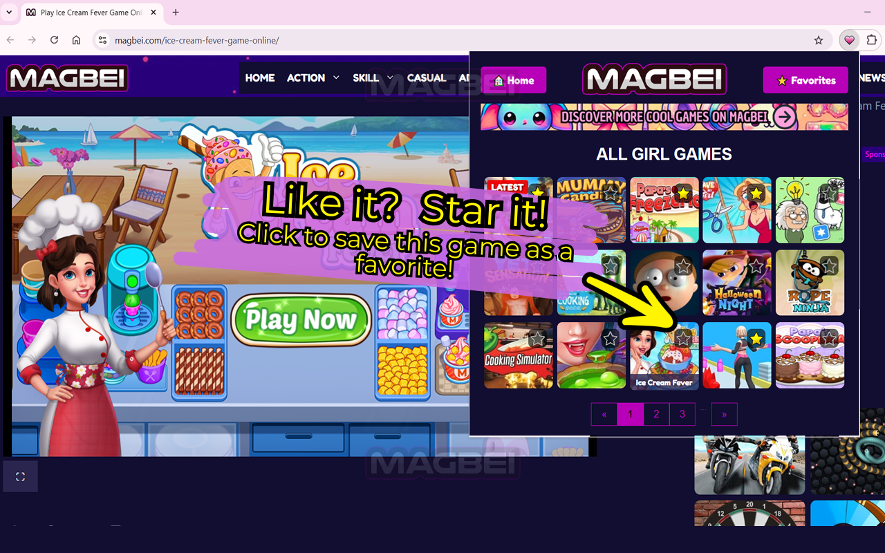 Girl Games Collection 👑: Favorite & Play [Launcher] chrome谷歌浏览器插件_扩展第4张截图